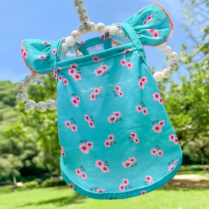Áo Vest Mùa Hè Cho Chó chó Con, Tay Phồng, Thiết Kế Hoa, Thích Hợp Cho XS-XL, Phong Cách Teddy Bichon Ngọt Ngào, Trang Phục Mùa Xuân, Đồ Dùng Quần Áo Thú Cưng, Váy Bong Bóng Cho Thú Cưng Mùa Hè 7