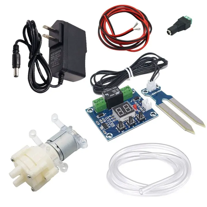 Bộ DIY Bơm Nước Tưới Cây Tự Động XH-M214 Cảm Biến Đo Độ Ẩm Đất Có Màn Hình Hiển Thị