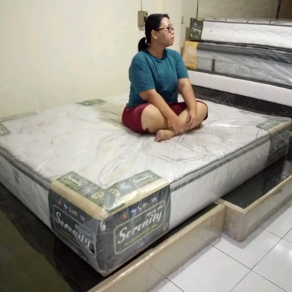 Elite Eternity kasur spring bed real pillow top 33 cm serenity
