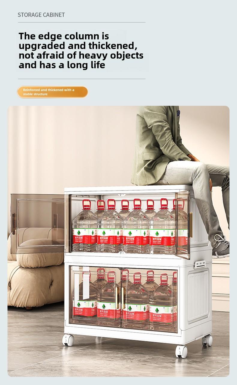 Product Introduction of 50-80 Wide Folding Storage Cabinet Plastic Bedroom Storage Box Organiser 7