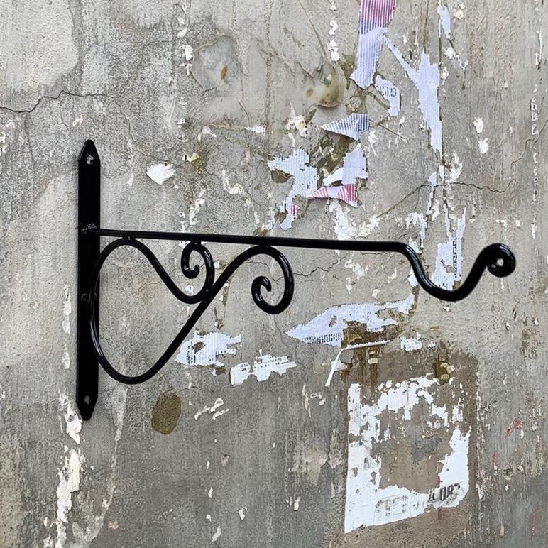 Móc treo tường lồng chim màu đen hoa văn, chắc chắn, bền, đẹp