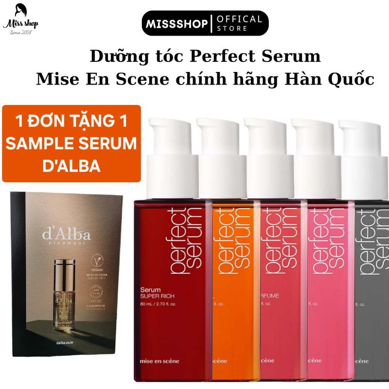 DƯỠNG TÓC PERFECT SERUM MISE EN SCENE CHÍNH HÃNG Nữ Chăm Sóc Tóc Women