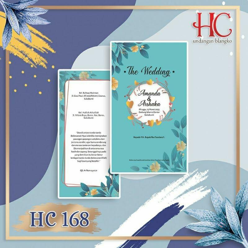 Undangan Pernikahan Kekinian   HC 168 Elegan Modern Paket Lengkap 100 PCS Gratis Label & Plastik - JanjiKita | Default