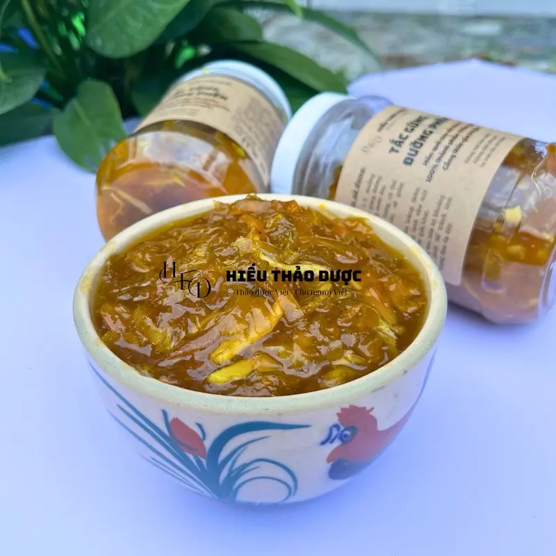 Tắc gừng đường phèn rim cô đặc - hỗ trợ giảm ho, đau họng, tiêu đờm - Hiếu thảo dược 83 5
