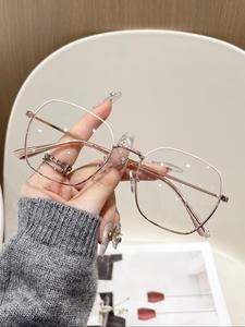 Anteojos con montura de ojo de gato de moda, Anteojos con luz anti-azul para mujeres y hombres, Anteojos de moda para el trabajo, Decoración de ropa diaria, Perfecto para uso diario de estudiantes