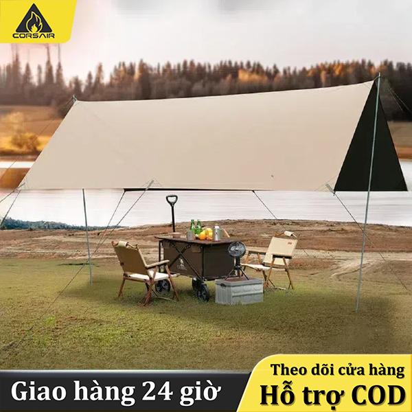 Tấm Tăng Dã Ngoại Chống Thấm Tăng Lều Dã Ngoại, Tấm Tăng Lều Cắm Trại Chống Thấm, Chống Nắng, Bạt Tăng Dã Ngoại Chống Tia UV – Tăng Bạt Mái Che Vải Tốt Nhẹ Siêu Bền