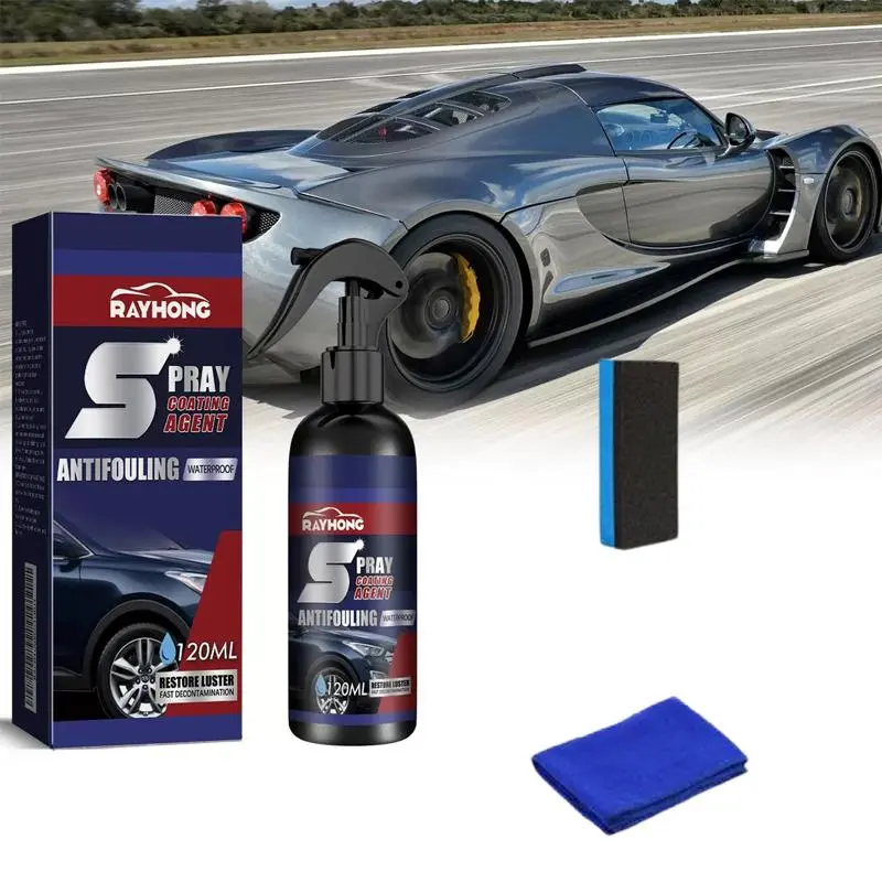 Car Coating Spray, Fast Coating Agent, Wax Polishing Agent, Waterless Car Wash Agent, Plastic and Nano Coating Agent, Car Paint Care Product, Restorer Kit
