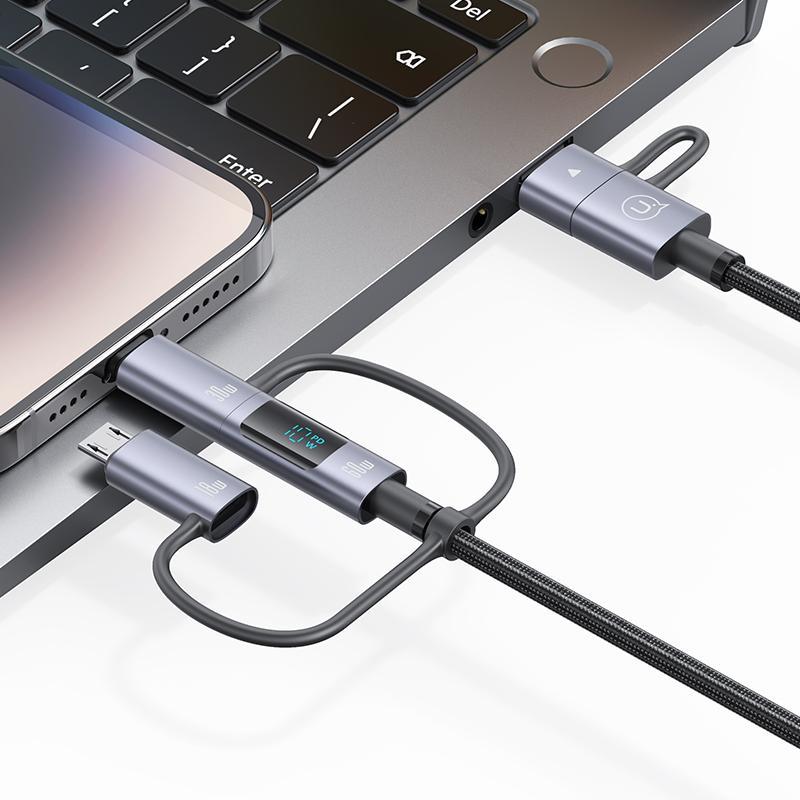 Product Introduction of USAMS Multifunctional Fast Charging Data Cable, 60W Fast Charging Cable with Digital Display 6