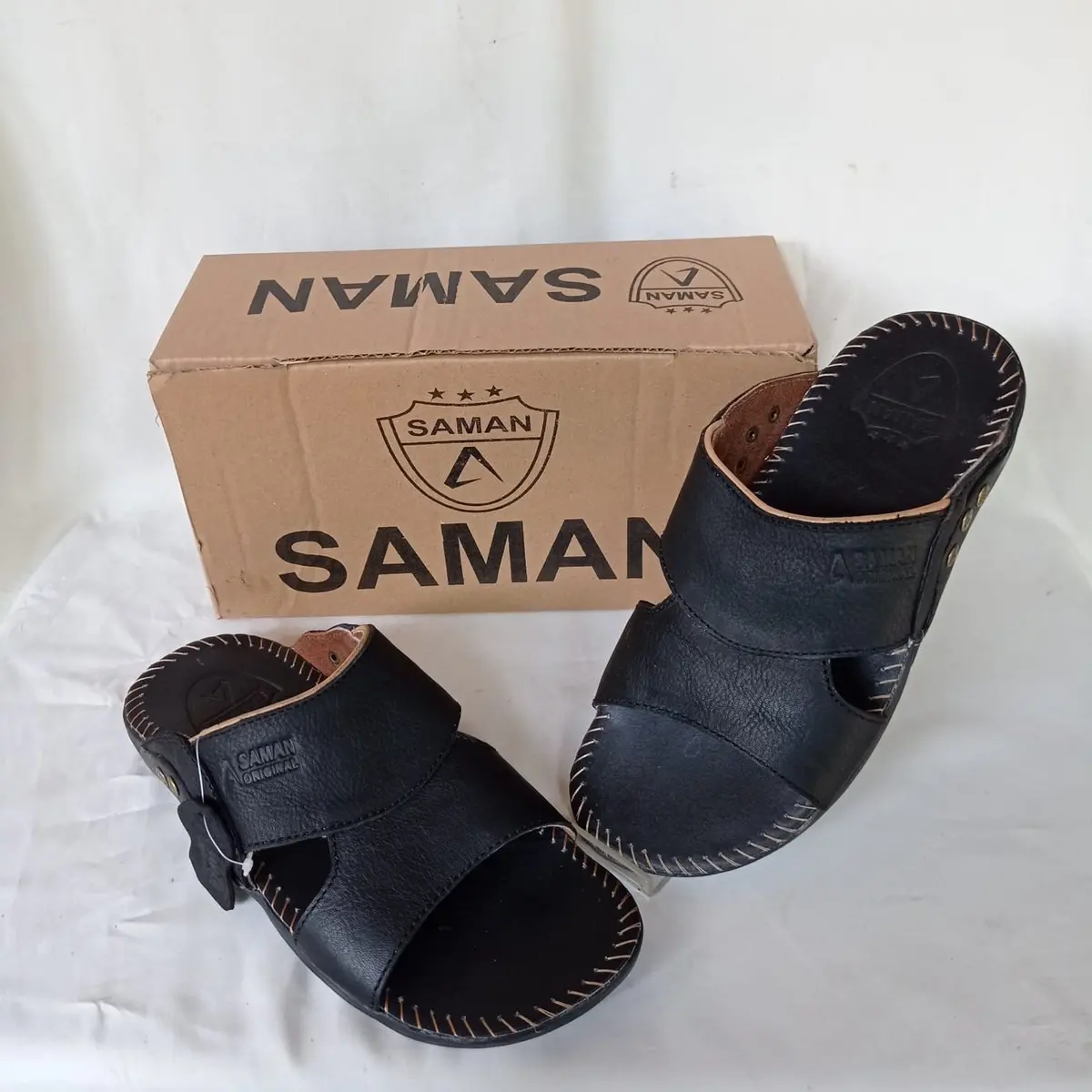 SANDAL KULIT PRIA ORIGINAL SAMAN FULL KULIT premium
