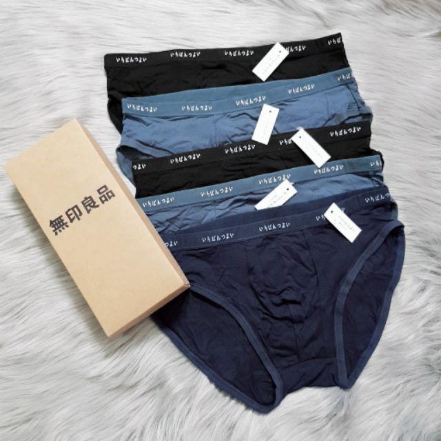 HỘP 5 quần lót tam giác xuất nhật - có size lớn cho người 90kg Nam Menswear Boxer Quần Boxer