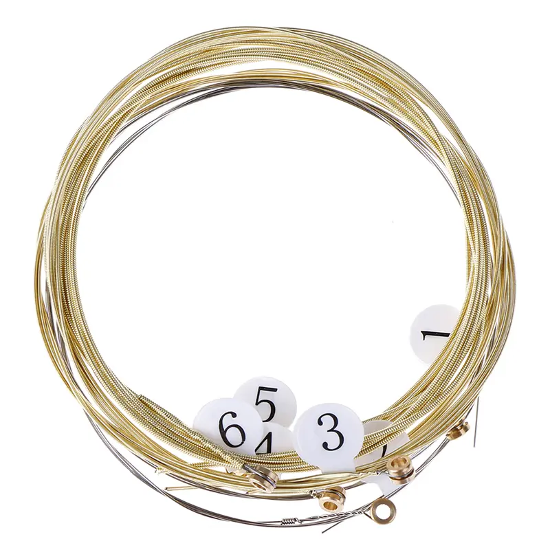Dây Đàn Guitar Thực Hành, 1 Bộ 6 Chiếc, Làm Bằng Thép Niken, Thích Hợp Cho Guitar Acoustic 6