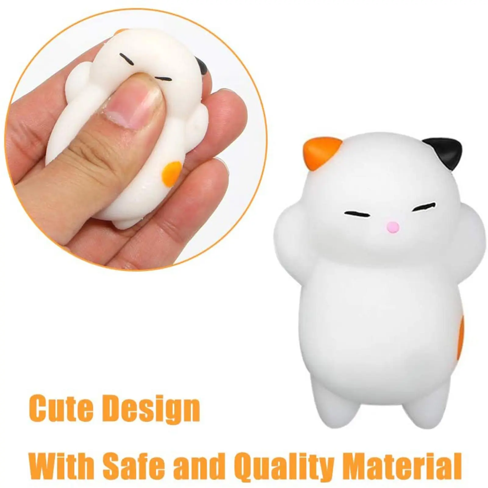 Cute Little Squishy Pet Mochi Animal Cat Squeeze Toy Toys Decompression Stress Decor Reliever
