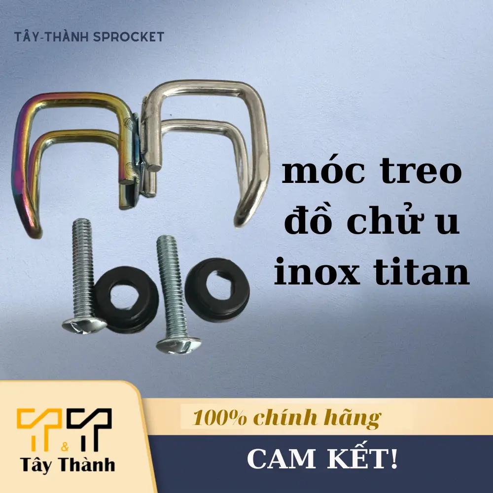 móc treo đồ hình chử u inox . titan  phù hợp mọi dòng xe