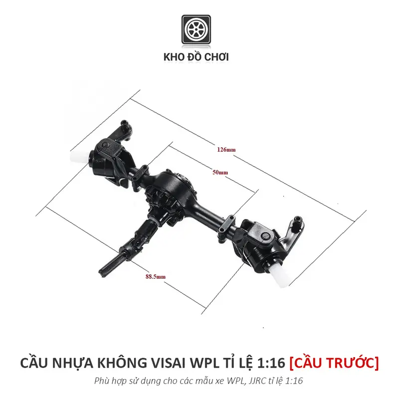 Cầu nhựa không visai WPL tỉ lệ 1:16 (13CM) 4