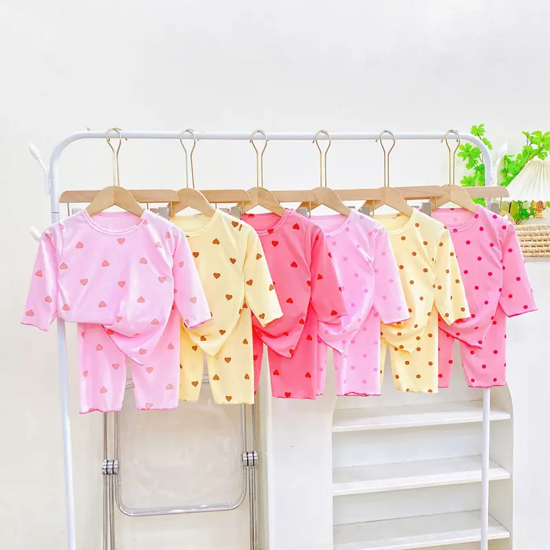 SET 3 Bộ Tăm Bèo Dài Tay Cho Bé Gái Từ 6-15kg 1