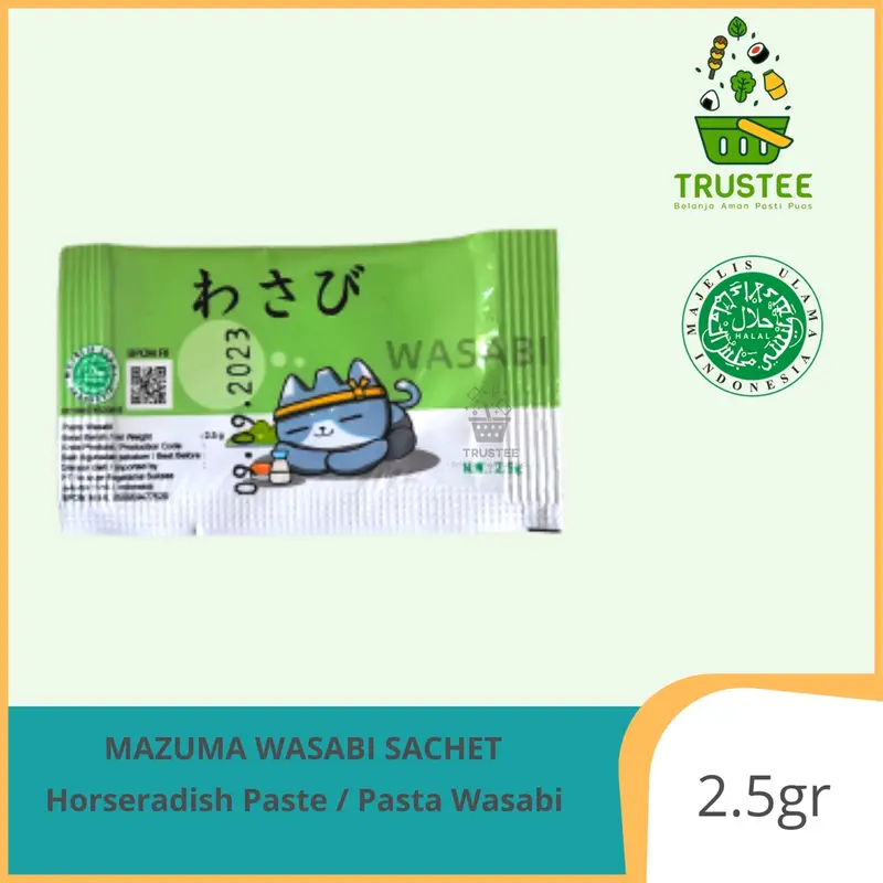 Mazuma Wasabi Paste Neri Wasabi Sachet 1Pcs 2.5gr 0