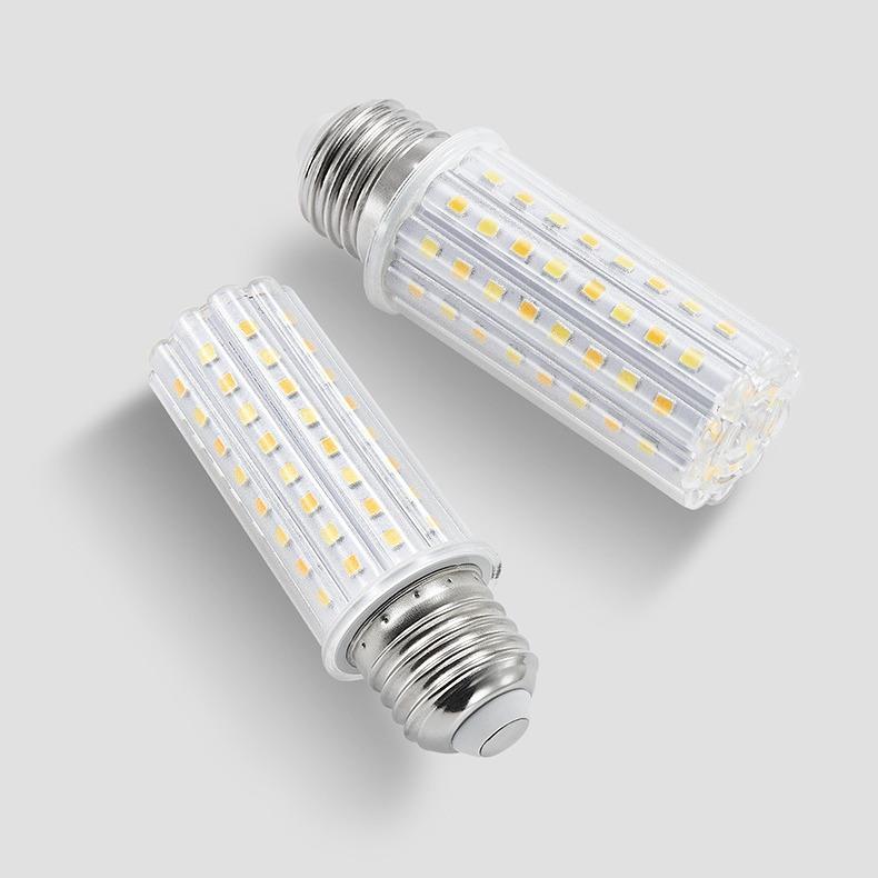 หลอดไฟ LED, ฐานเกลียว E27 และ E14, หลอดไฟในครัวเรือนที่สว่างมากและประหยัดพลังงาน, หลอดไส้ข้าวโพด, เห