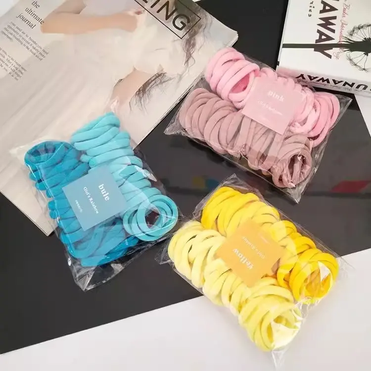 Dây Buộc Tóc Nylon, Dây Buộc Tóc Đàn Hồi, 50 Cái, Dây Buộc Tóc Co Giãn, Dành Cho Phụ Nữ, Dây Buộc Tóc, Dây Buộc Tóc, Băng Đô, Phụ Kiện Tóc Đơn Giản 6