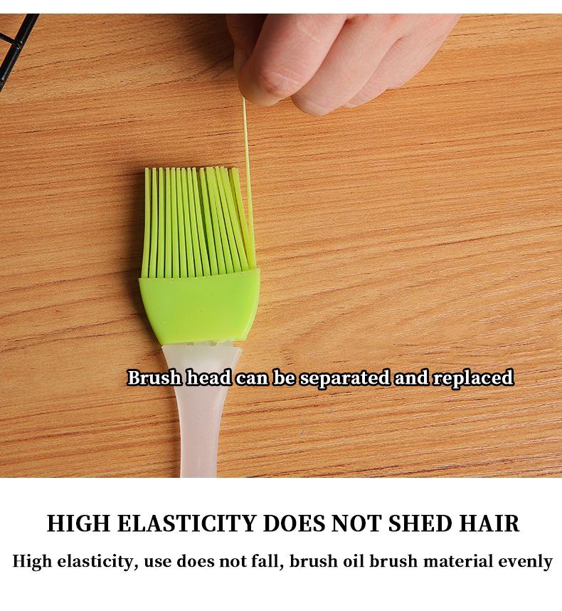 Product Introduction of Silicone Oil Brush, Small Split Barbecue Seasoning Brush, Heat-resistant Baking Brush, Cake Oil Brush, Cooking Accessories, Kitchen Supplies 3