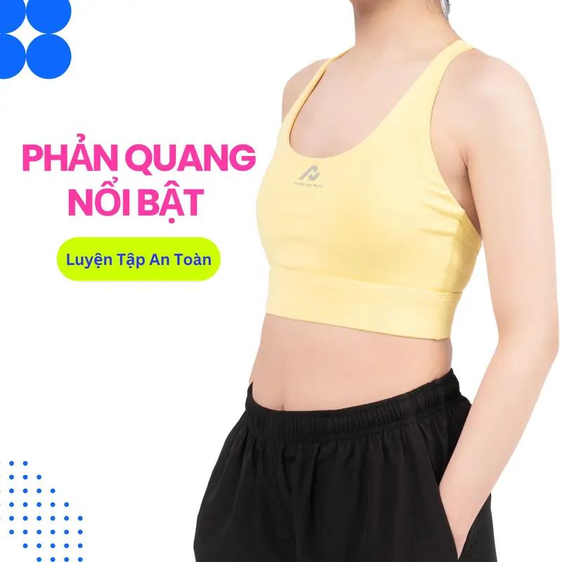 Sport Bra Cao Cấp Phản Quang Tôn Dáng Siêu Đẹp Dây Chéo Có Mút Co Giãn - Tập Yoga, Chạy Bộ, Tập Gym Sport 5