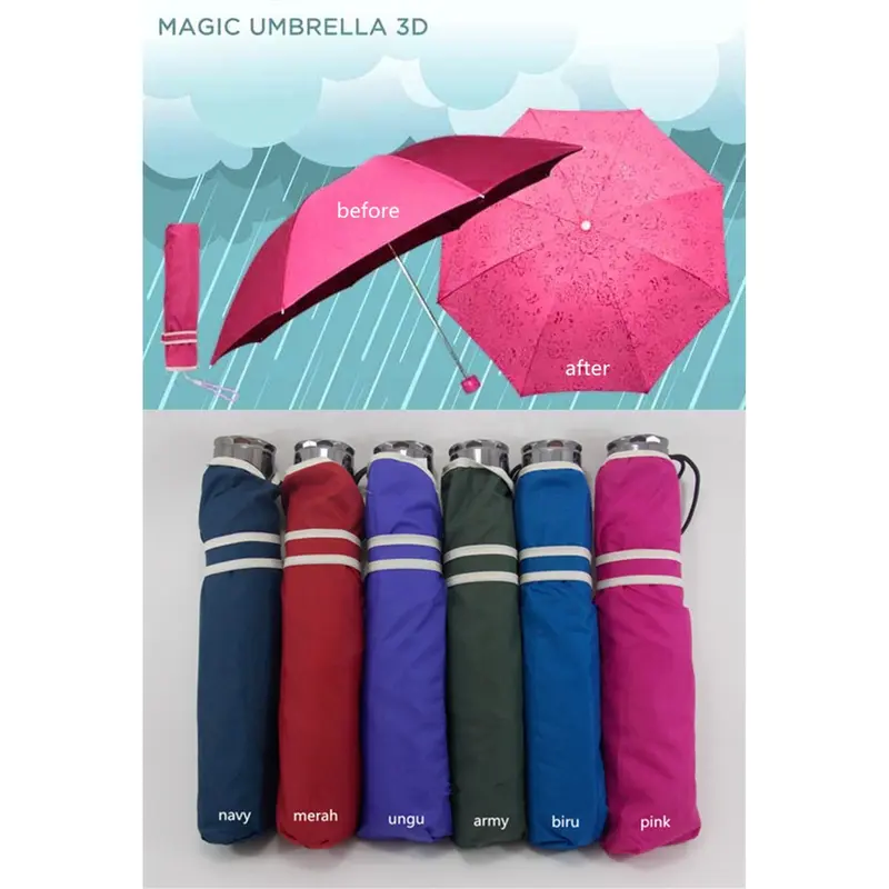 MINI MAGIC UMBRELLA 3D  PAYUNG AJAIB BERUBAH WARNA 4