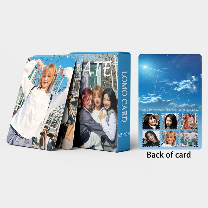 Thẻ Lomo Album Số Phận I-DLE, LINXX, 55 Cái (G), Thẻ Ảnh Kpop, Bưu Thiếp, Chủ Đề 4