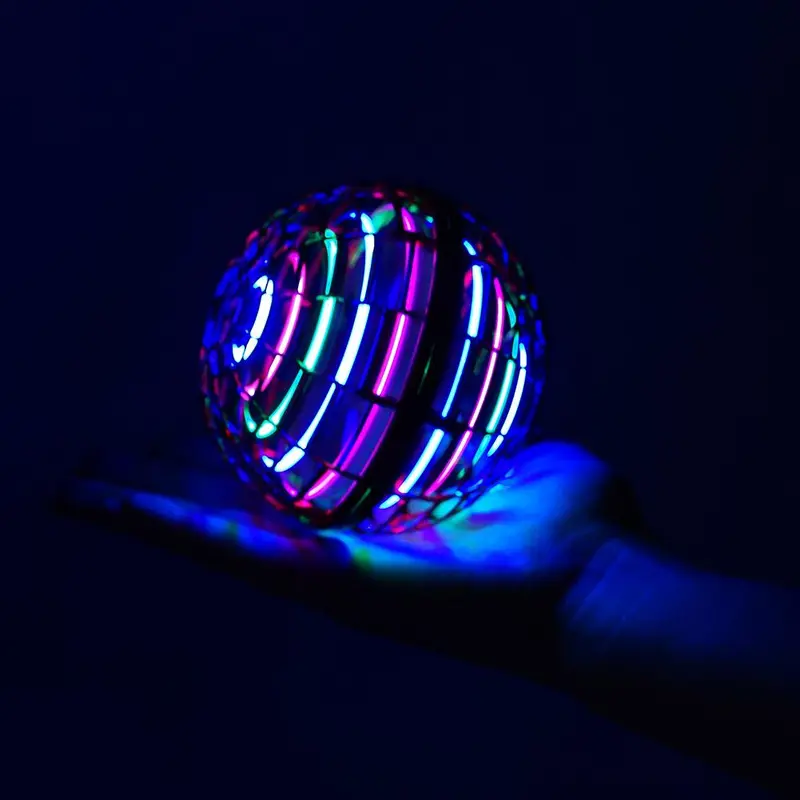 Đồ Chơi Quả Cầu Bay, Với Đồ Chơi Quả Cầu Bay Xoay 360 °, Để Giảm Căng Thẳng, Vui Nhộn, Sử Dụng Trong Nhà Và Ngoài Trời, Phát Sáng, C1R4 5