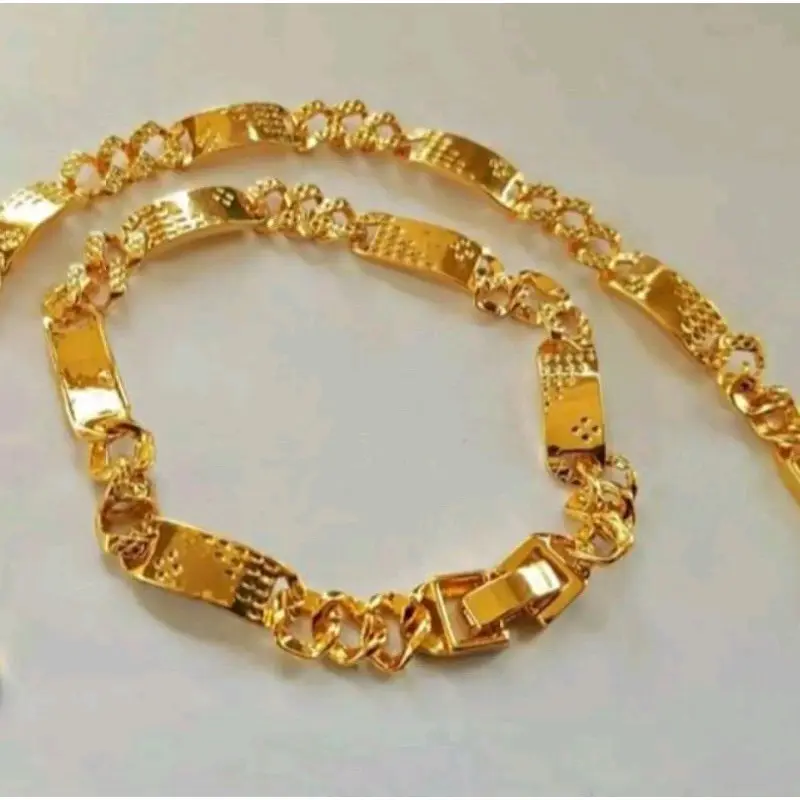 gelang tangan plat terbaru anti luntur titanium asli Bracelets 0