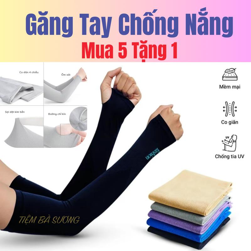[MUA5 TẶNG1] COMBO 5 ĐÔI GĂNG TAY CHỐNG NẮNG HÀNG CAO CẤP, DẦY DẶN,MỀM MỊN, CO GIẢN 4 CHIỀU, MUA 5 ĐÔI TẶNG 1 ĐÔI