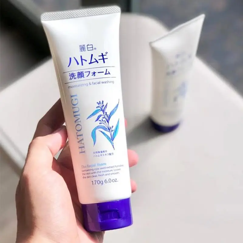 Sữa Rửa Mặt Hatomugi Chiết Xuất Ý Dĩ Nhật Bản Skincare tất cả các loại da kiểm soát dầu sữa _ sữa rửa mặt  nhật 5