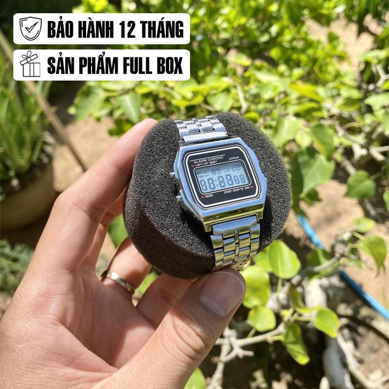 Đồng hồ thể thao nam nữ điện tử, full chức năng có đèn ban đêm mẫu mới tuyệt đẹp, có lịch ngày tháng năm báo thức dây thép cực bền máy điện tử chống nước chống va đập bảo hành 6 tháng