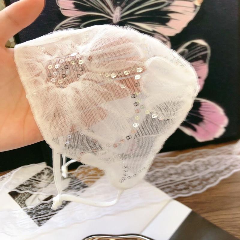 Mặt Nạ Kim Sa, Mới Mùa Hè, Dành Cho Nữ, Mỏng Và Thoáng Khí, Có Thể Điều Chỉnh, Có Thể Giặt Được, Thời Trang Và Thanh Lịch, Thiết Kế Cổ Tích Chống Nắng Phụ Kiện 6