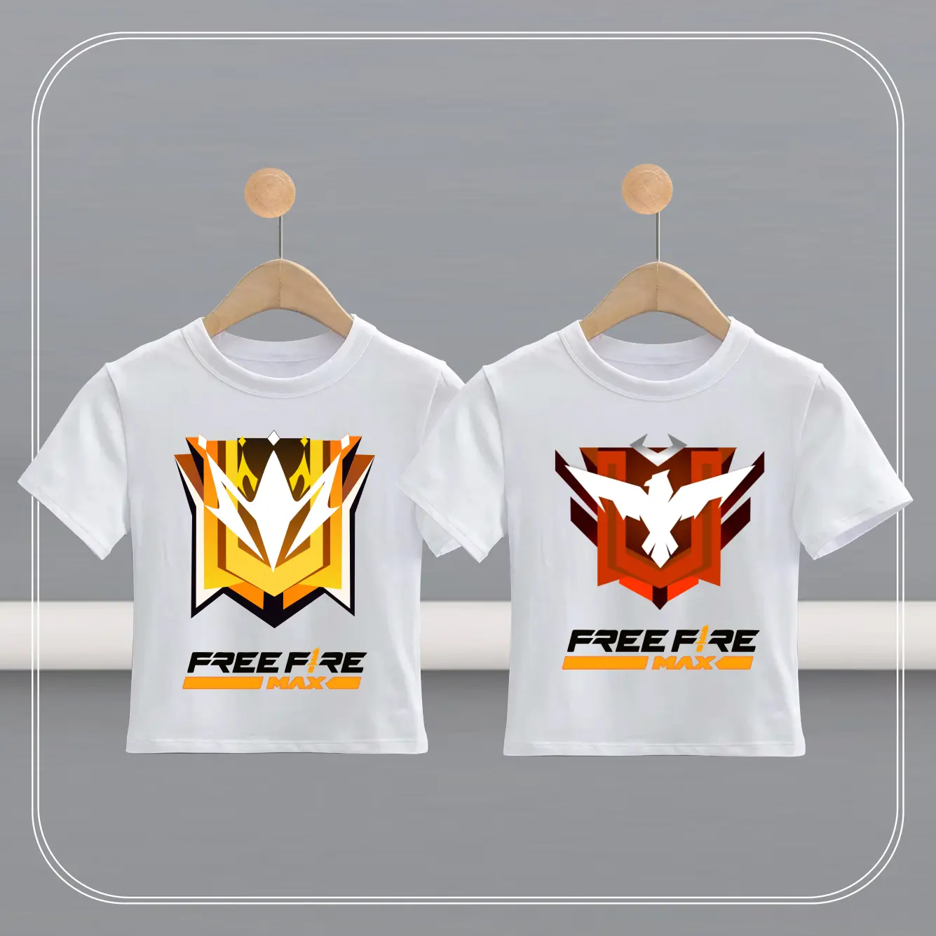 Áo Thun Free Fire in hình bộ Rank Xếp Hạng Sinh Tồn Cho Bé Trai