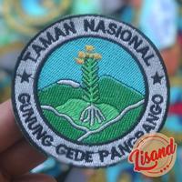 Gambar Patch Emblem Bordir Taman Nasional Gunung Gede Pangrango dari Lisand Kota Bogor 2 Tokopedia