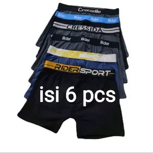 6 pcs celana dalam pria boxer pria murah simpak pria dewasa Katun Karet Nyaman