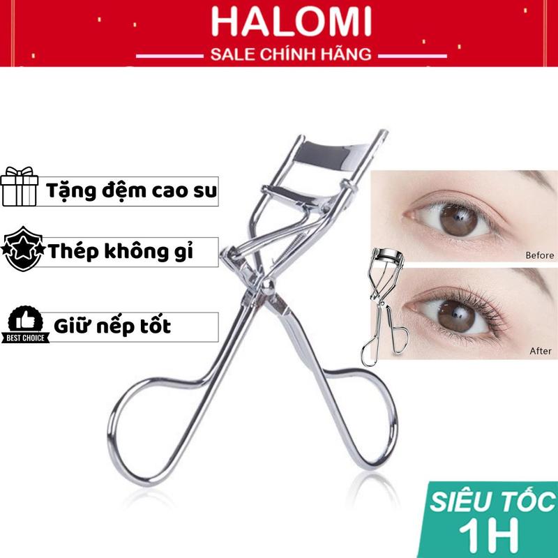  Kẹp Bấm Mi Thần Thánh Eyelash Curler làm cong mi tự nhiên giữ nếp lâu tặng kèm 1 đệm silicon 