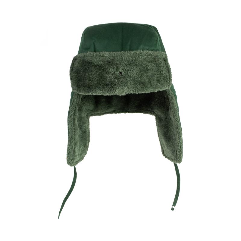 Mũ lông KT có tai che hai bên và sau gáy có dây buộc giữ ấm trong mùa đông