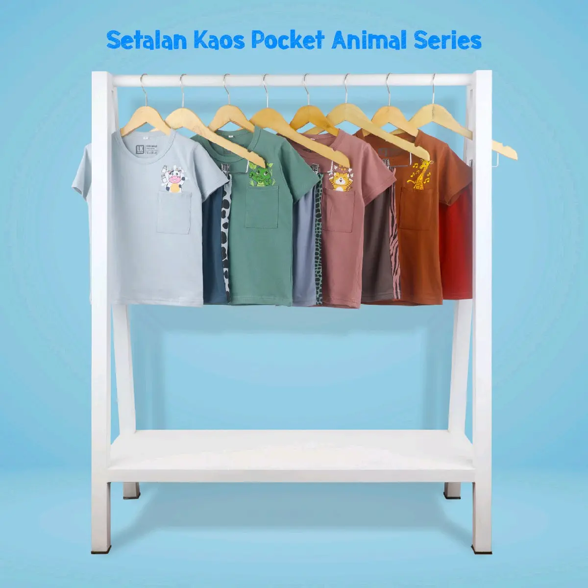 Setelan anak animal series Cowok Lengan pendek