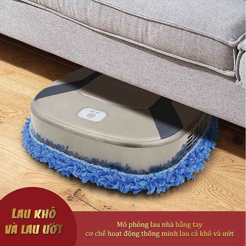 Robot lau nhà cao cấp 2 trong 1 Làm Sạch nhà dễ dàng