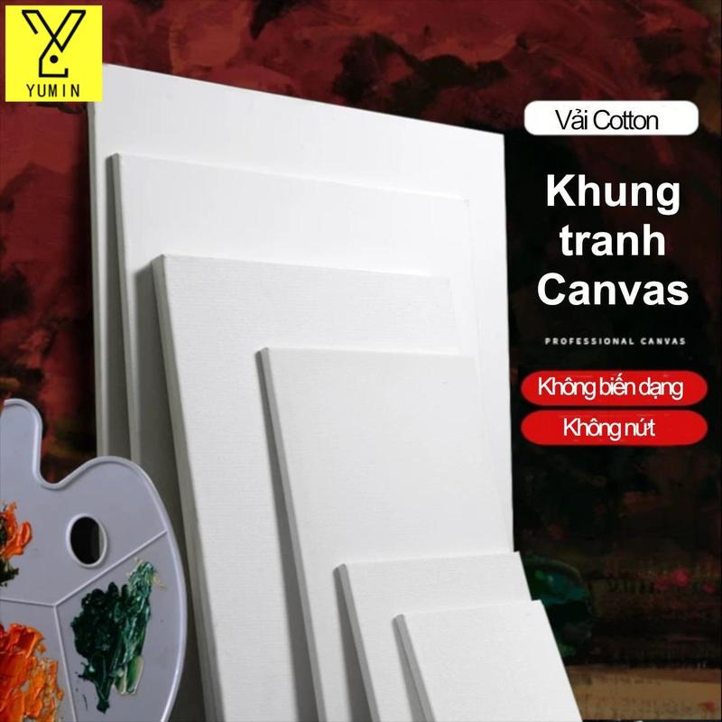  Khung Tranh Sơn Dầu Vải nghệ sĩ vuông trơn màu trắng Khung Bố Khung Toan Canvas Vẽ Tranh Nhiều Kích Cỡ thích hợp để vẽ tranh sơn dầu 