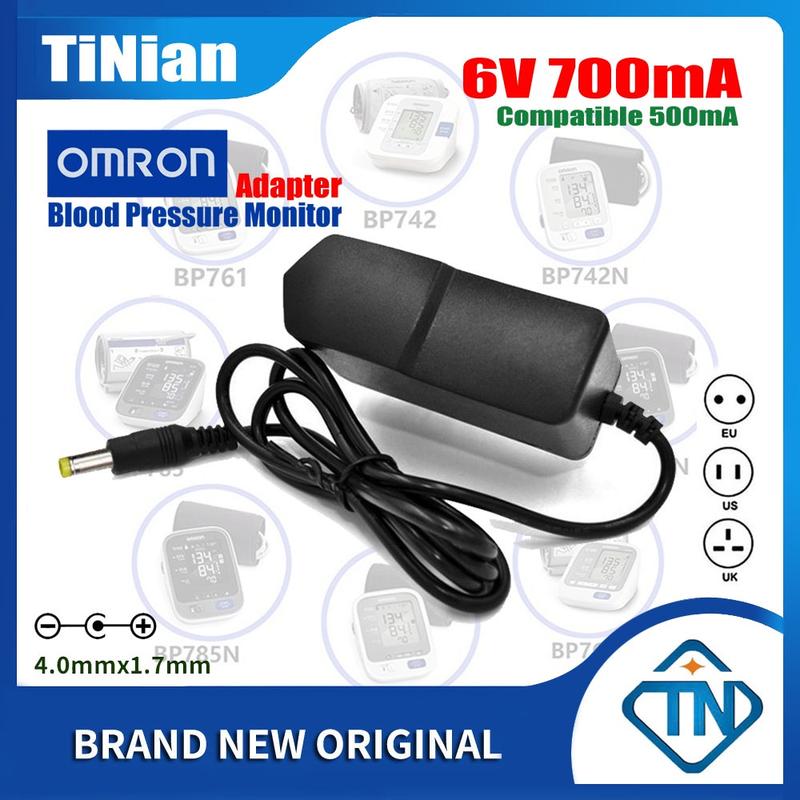 6V AC DC Adapter Charger for Omron HEM-7154 HEM-741 HEM-7121 HEM-7130 HEM-712 HEM-7122 Blood Pressure Monitor Power Supply 0
