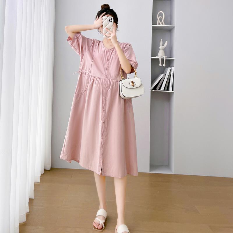 E69041# Pregnant Women Dress Korean Fashion Womens Dresses Stylish Summer Slim New Arrival Casual Dress Dress Pregnant 3