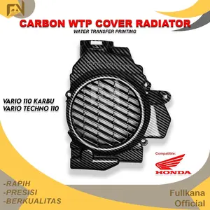 COVER RADIATOR VARIO 110 KARBU CARBON / TUTUP RADIATOR VARIO TECHNO 110 CW CBS Karbu CARBON BERKUALITAS