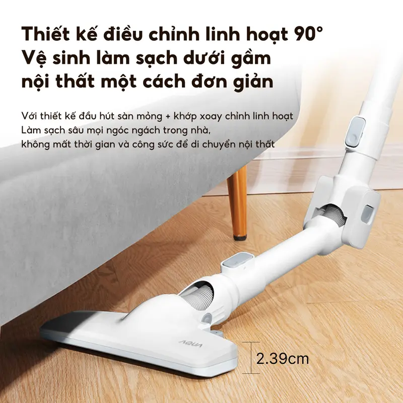 Máy hút bụi gập Aqua CCXL8R phiên bản đặc biệt đầu gập 90 độ, lực hút 15500Pa với 600W - Bảo hành 12 tháng Máy Hút Bụi Hút Bụi, máy hút bụi gia đình 2