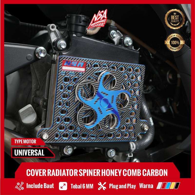 COVER RADIATOR CARBON VARIO 125-150, PCX 150, ADV 150 HONEYCOMB SPINER CARBON SERIES Akrilik Aksesoris 3