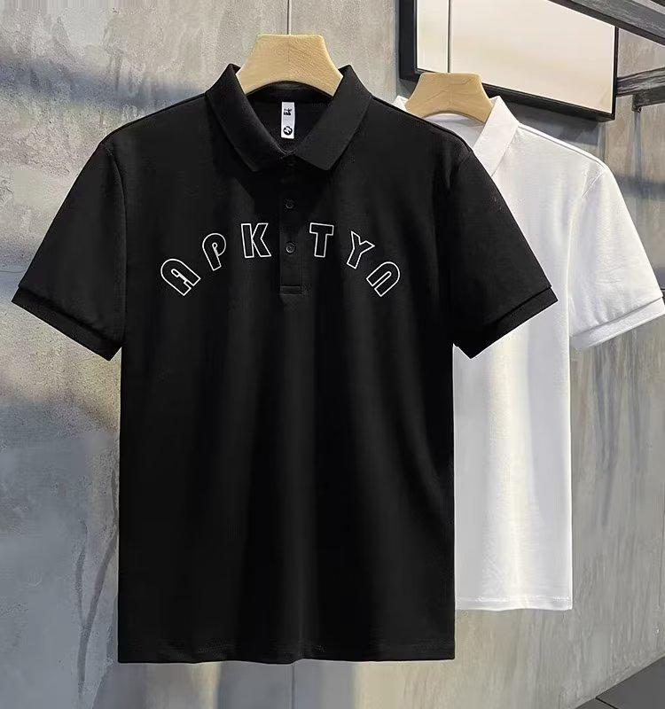 Product Introduction of Summer New Polo Shirt Lapel Short Sleeve Letter Print Cartoon Embroidery Loose Casual Top Fashion 2