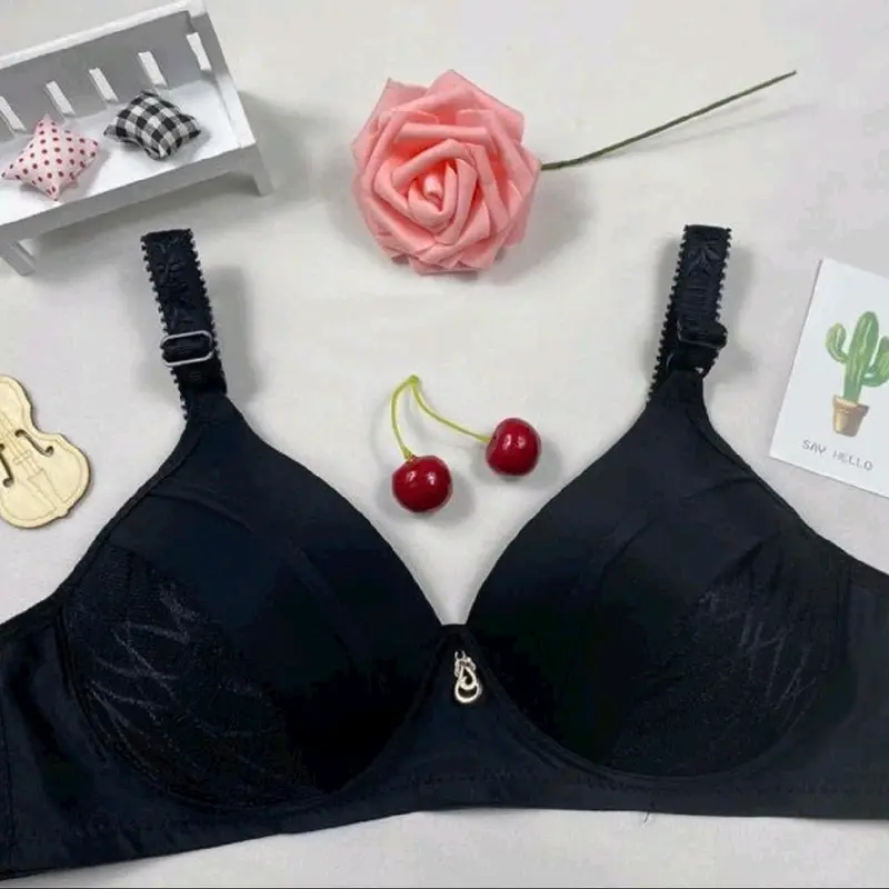 Combo 3 Áo Lót Nữ A98-Không Gọng, Đệm Mỏng, Size 36-38-40-42, Bra Women Nhung Kem 4