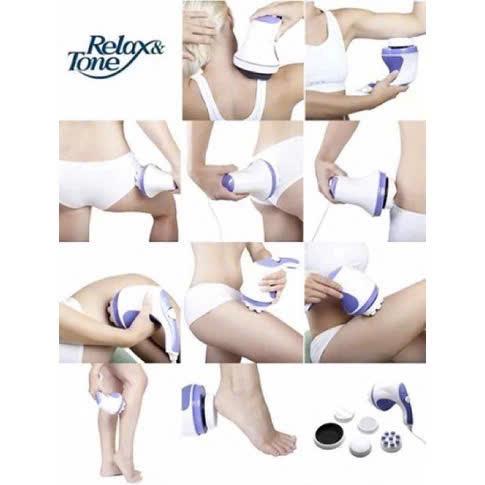 KHUYẾN MẠIMáy Massage Cầm Tay Relax & Spin Tone 5 Đầu Đánh, Đấm Lưng, Cổ Vai Gáy, Thư Giãn Mệt Mỏi Cao Cấp Kiểu Dáng Đẹp, Đa Năng, Tiện Dụng . 5