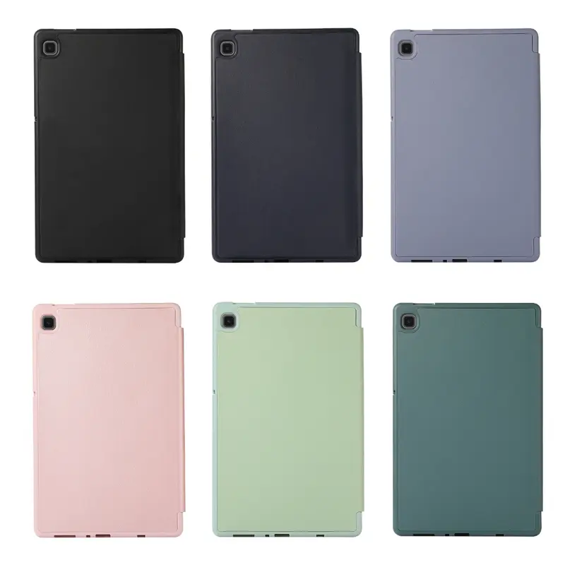 Bao da máy tính bảng lật PU, dành cho Samsung Galaxy Tab A7 Lite 8.7 inch SM-T227, SM-T220, T225, T220, T225, Bao gồm bút cảm ứng, chất liệu da PU, màu đen, được gửi cùng với máy tính bảng 2