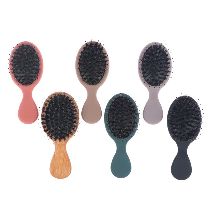 Women's Hair Brush Comb Natural Boar Bristle Anti-static Hairbrush  Barber Brush 1